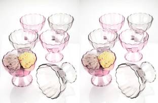 BLUEBERRY Pack of 6 Plastic PLASTIC ICE CREAM CUP/ DESERT CUPS  (Multicolor, Cup Set)