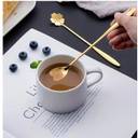 PURE FINE 4 pcs set of golden spoon Stainless Steel Table Spoon Set  (Pack of 4)
